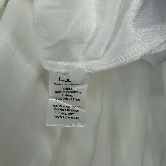 NWT Lulus Adorna White Off-the-Shoulder Maxi Dress Size M - Picture 10 of 11